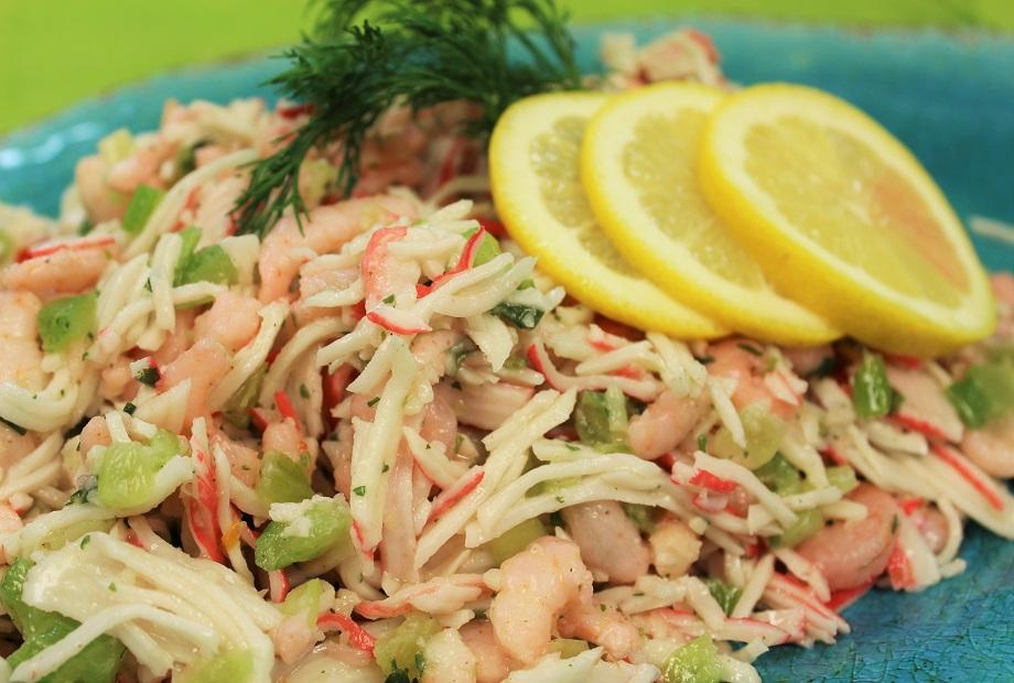 Crab and Shrimp with Lemon Vinaigrette