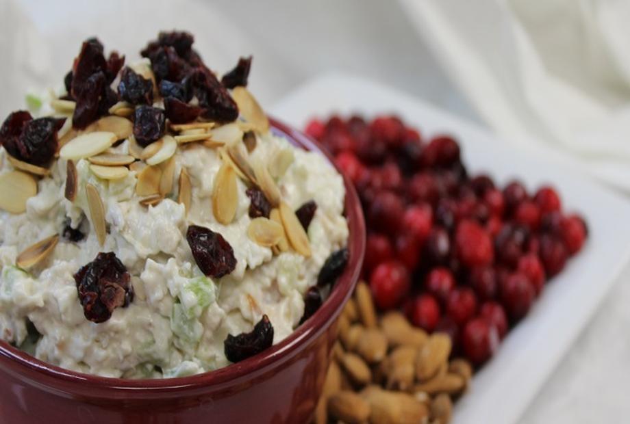 White Meat Chicken Salad with Almonds and Cranberries