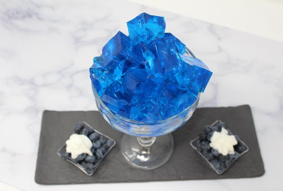 Blueberry Gelatin Cubes