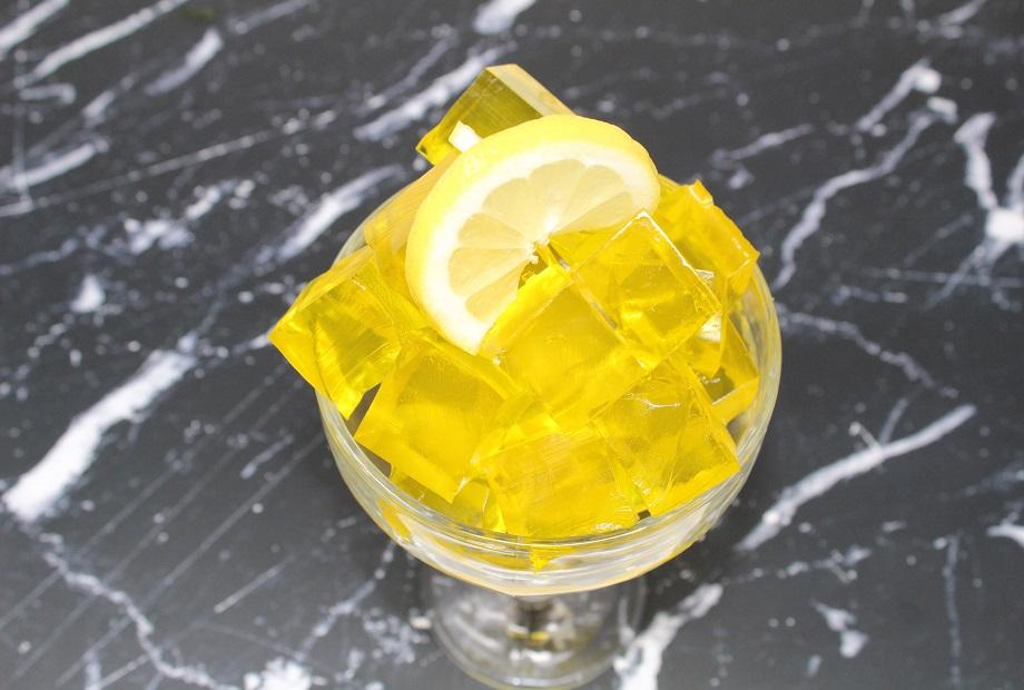 Lemon Gelatin Cubes