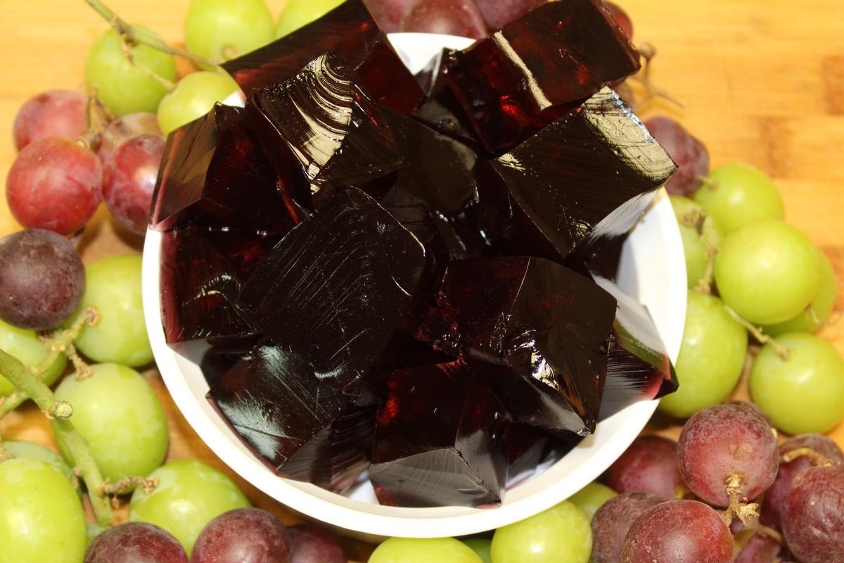 Grape Gelatin Cubes